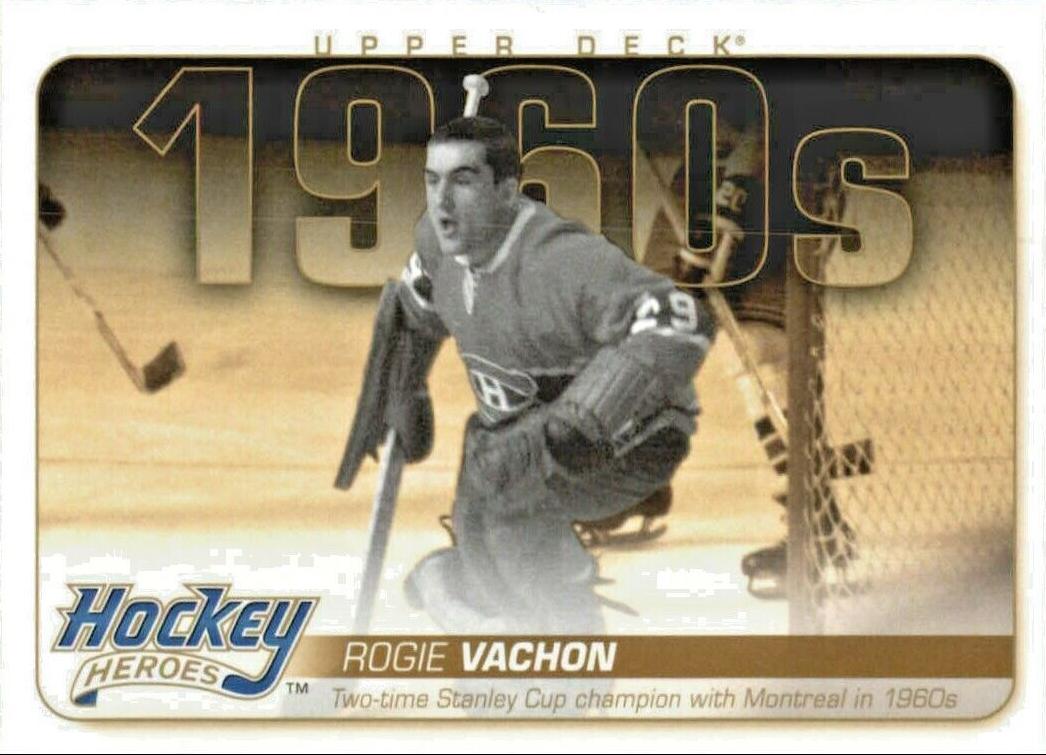 Rogie Vachon #HH23 Hockey Cards 2011 Upper Deck Hockey Heroes