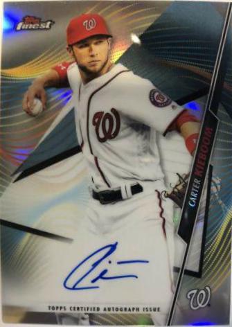 Carter Kieboom #FA-CK 2020 Finest Baseball Autographs