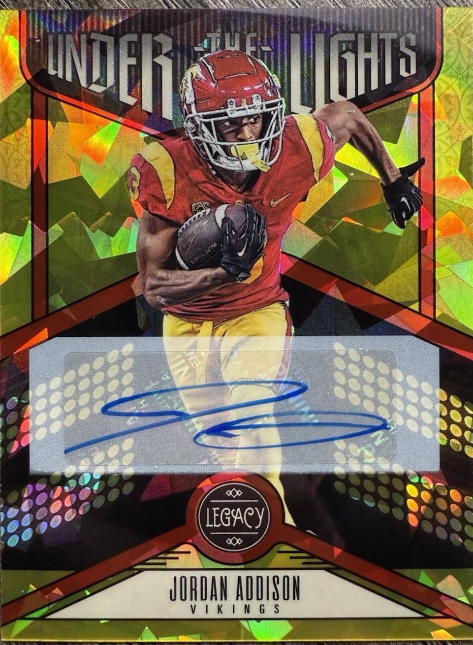 Jordan Addison [Yellow Diamond Autograph] #UL-JAD