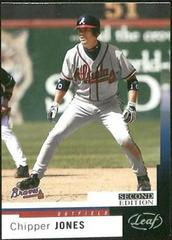 Chipper Jones #107 Baseball Cards 2004 Leaf Prices