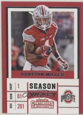 Braxton Miller #14 Football Cards 2017 Panini Contenders Draft Picks