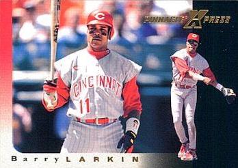Barry Larkin #31 Baseball Cards 1997 Pinnacle X Press