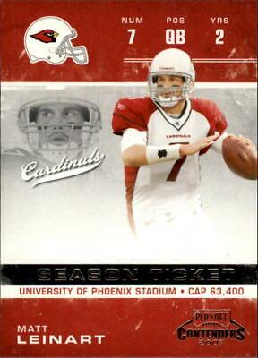 Matt Leinart #4 Football Cards 2007 Playoff Contenders