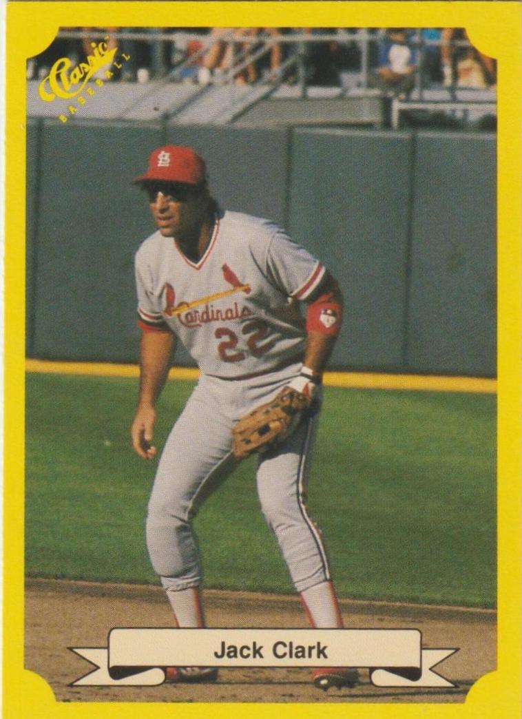 Jack Clark #148 1987 Classic Travel Update Baseball