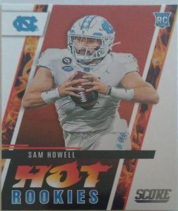 Sam Howell #HR4 Football Cards 2022 Panini Score Hot Rookies
