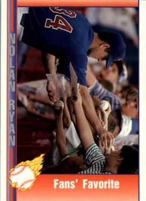Fans' Favorite #101 1991 Pacific Nolan Ryan Baseball