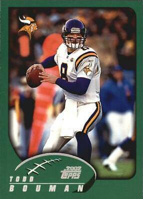 Todd Bouman #3 Football Cards 2002 Topps
