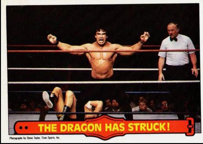 The Dragon Has Struck #26 Wrestling Cards 1985 O Pee Chee WWF Series 2