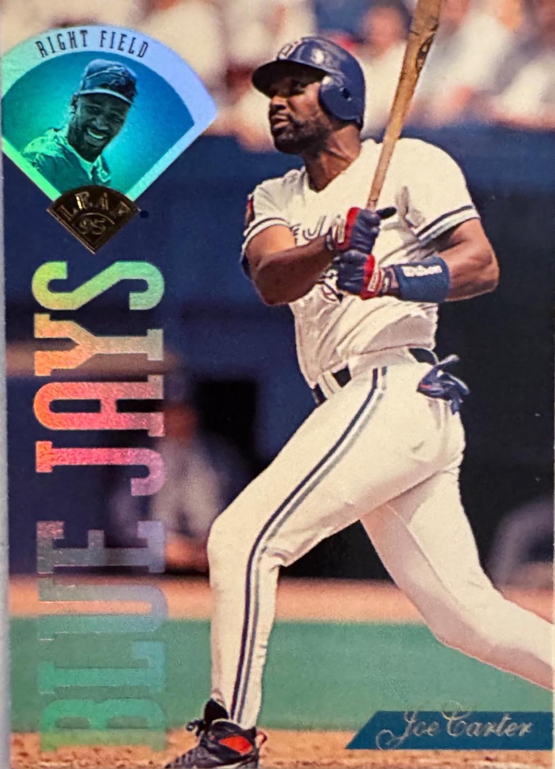 Joe Carter #10 Baseball Cards 1995 Leaf