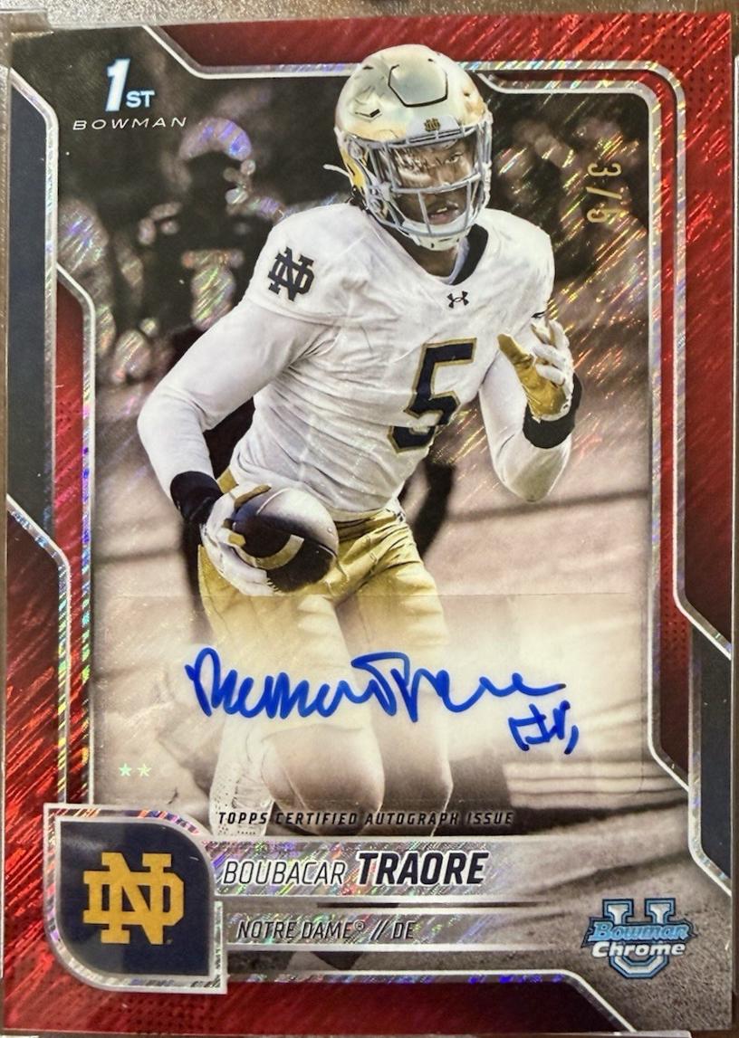 Boubacar Traore [Red Shimmer Refractor] #BCA-BT