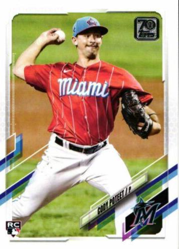 Cody Poteet #US108 Baseball Cards 2021 Topps Update