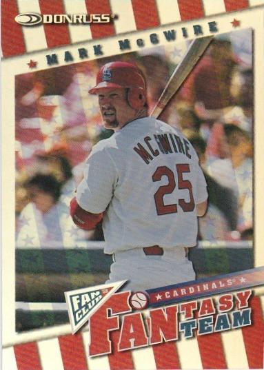 Mark McGwire #8 Baseball Cards 1998 Donruss Fantasy Team