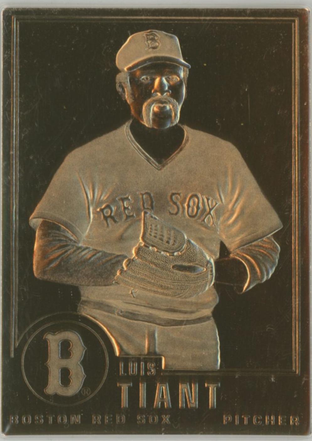 Luis Tiant #28 1996 Danbury Mint 22kt Gold Baseball