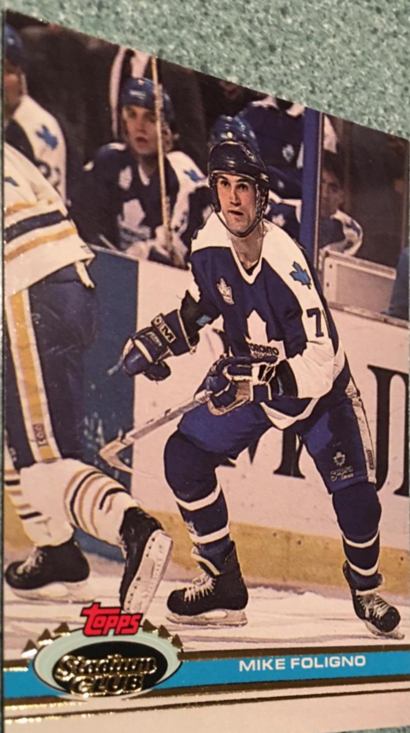 Mike Foligno #29 Hockey Cards 1991 Stadium Club