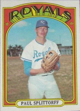 Paul Splittorff #315 Baseball Cards 1972 Topps