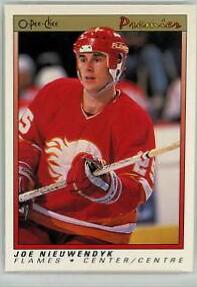 Joe Nieuwendyk #84 Hockey Cards 1990 O-Pee-Chee Premier