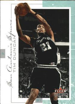 Tim Duncan #43 Basketball Cards 2000 Fleer Genuine