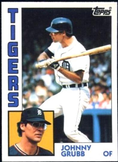 Johnny Grubb #42 Baseball Cards 1984 Topps Tiffany