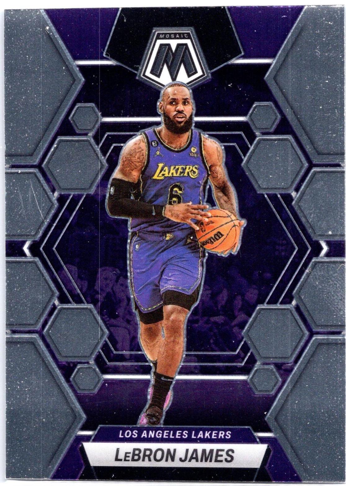 LeBron James #98 Basketball Cards 2022 Panini Mosaic