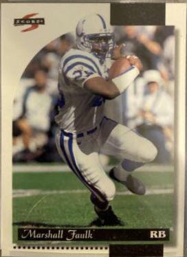 Marshall Faulk #5 Football Cards 1996 Panini Score