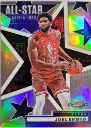 Joel Embiid #4 Basketball Cards 2021 Panini Contenders Optic All Star Aspirations
