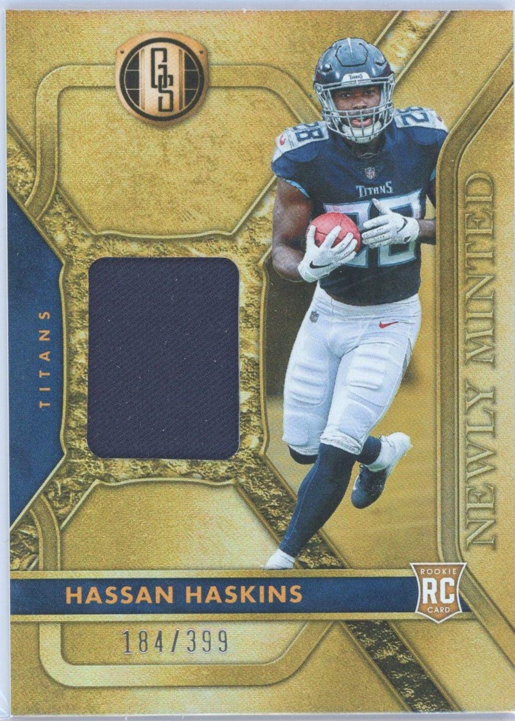 Hassan Haskins #NMM-HHA Football Cards 2022 Panini Gold Standard Newly Minted Memorabilia