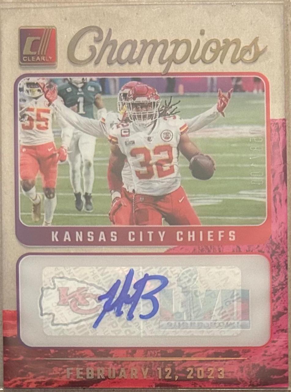 Nick Bolton #7 Football Cards 2023 Clearly Donruss Champions Autograph