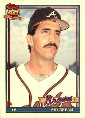 Sid Bream #13T Baseball Cards 1991 Topps Traded Tiffany