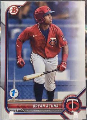 Bryan Acuna #BD-19 2022 Bowman Draft 1st Edition Baseball