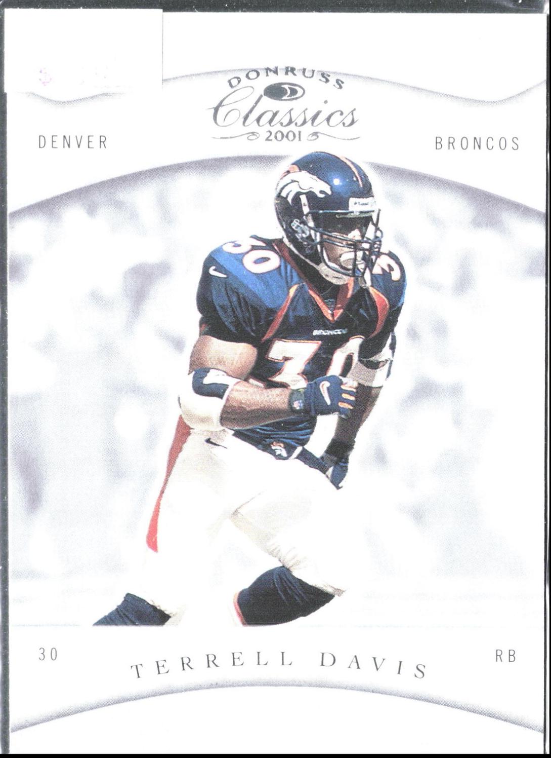 Terrell Davis #29 Football Cards 2001 Panini Donruss Classics