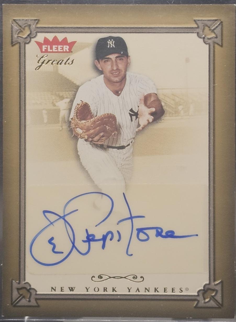 Joe Pepitone #GBA-JPE 2004 Fleer Greats Of The Game Autograph Baseball
