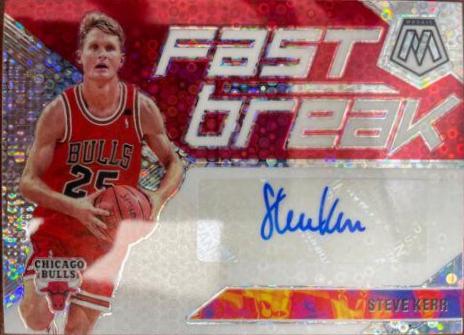 Steve Kerr #FB-SKR 2019-20 Panini Mosaic Basketball Fast Break Autographs