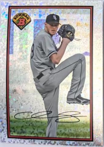 Chris Sale #BIB89-CS Baseball Cards 2014 Bowman Chrome 1989 Is Back Silver Diamond Refractor