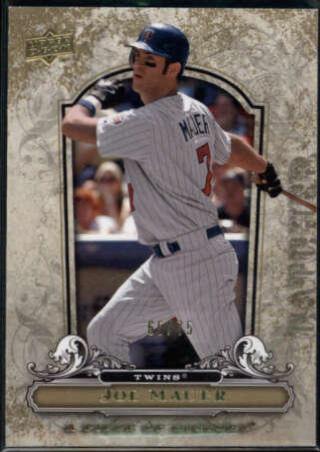 Joe Mauer #55 Baseball Cards 2008 Upper Deck Piece of History