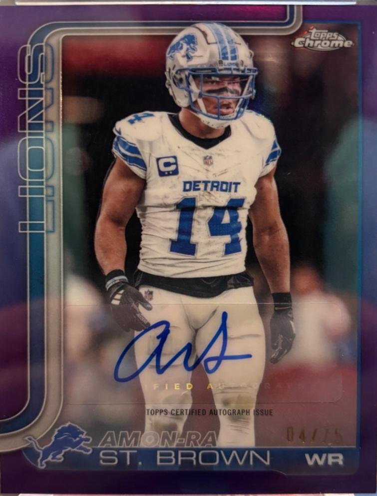 Amon-Ra St. Brown [Purple Refractor] #BA-AS