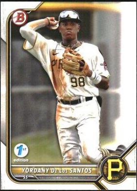 Yordany De Los Santos #BD-1 Baseball Cards 2022 Bowman Draft 1st Edition