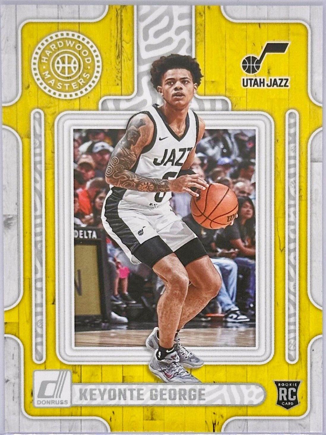 Keyonte George #4 Basketball Cards 2023 Panini Donruss Hardwood Masters