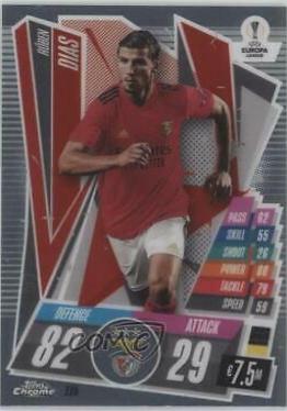 Ruben Dias #115 Soccer Cards 2020 Topps Chrome Match Attax UEFA Champions League