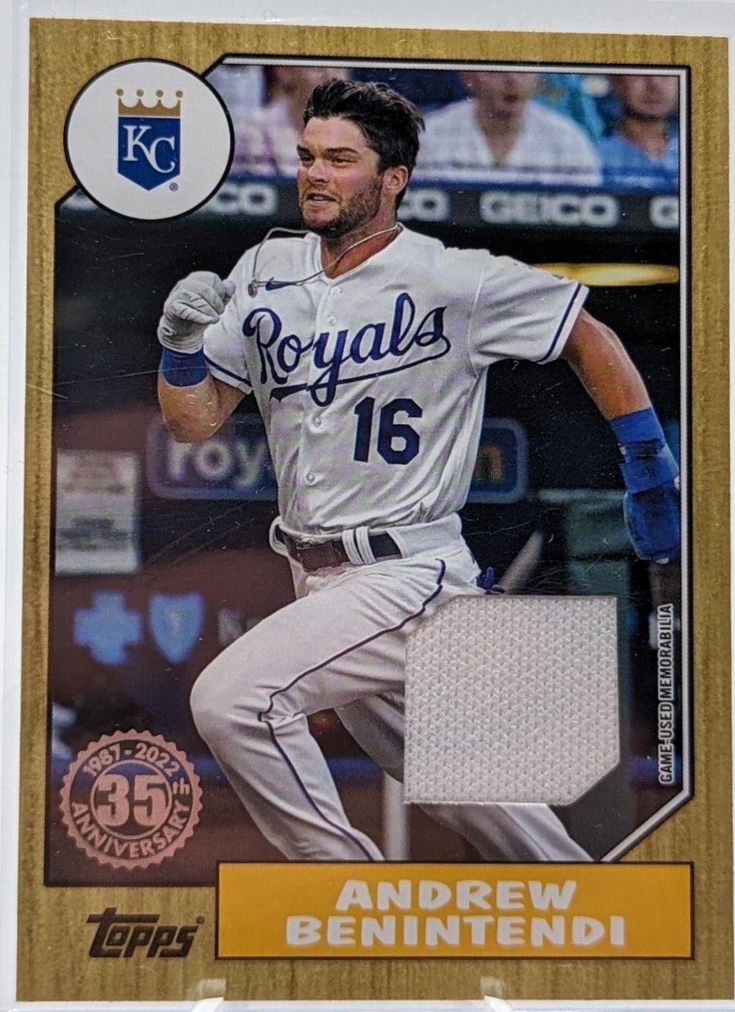 Andrew Benintendi #87R-AB Baseball Cards 2022 Topps 1987 Relics
