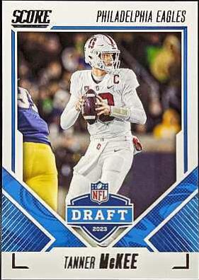 Tanner McKee #4 Football Cards 2023 Panini Score NFL Draft