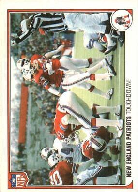 New England Patriots Touchdown! #33 Football Cards 1983 Fleer Team Action
