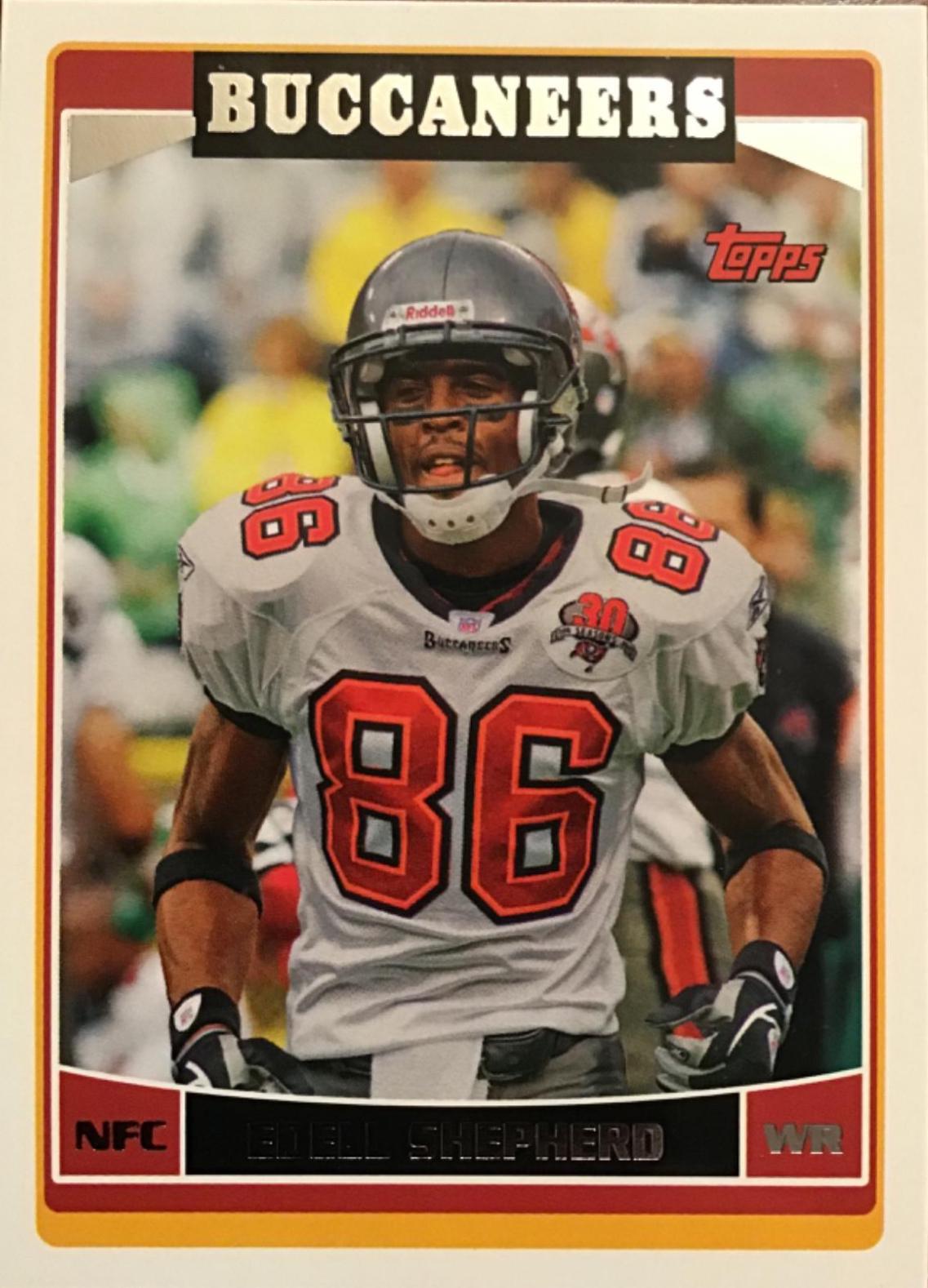 Edelman Shepherd #TB7 Football Cards 2006 Topps Team Set Buccaneers