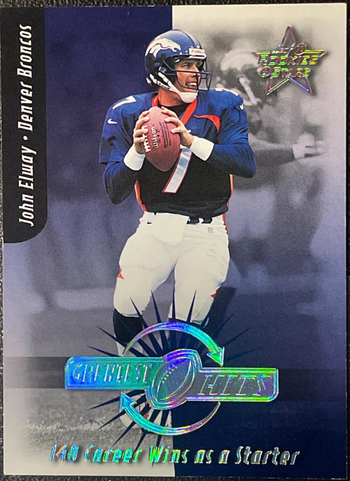 John Elway #GH-7 Football Cards 1999 Leaf Rookies & Stars Greatest Hits