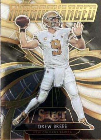 Drew Brees #T13 Football Cards 2020 Panini Select Turbocharged