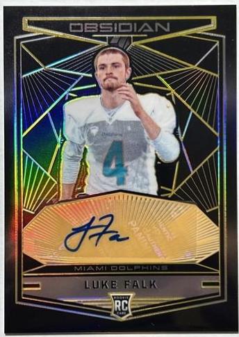 Luke Falk #RKA-LF 2018 Panini Obsidian Football Rookie Autographs