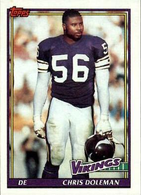 Chris Doleman #379 Football Cards 1991 Topps
