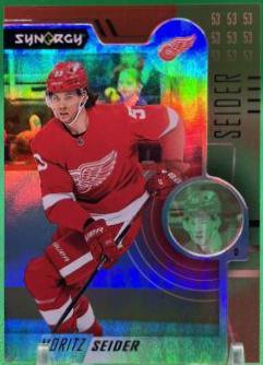 Moritz Seider #1 Hockey Cards 2022 Upper Deck Synergy