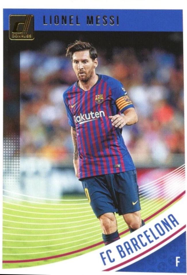 Lionel Messi #1 Soccer Cards 2018 Panini Donruss