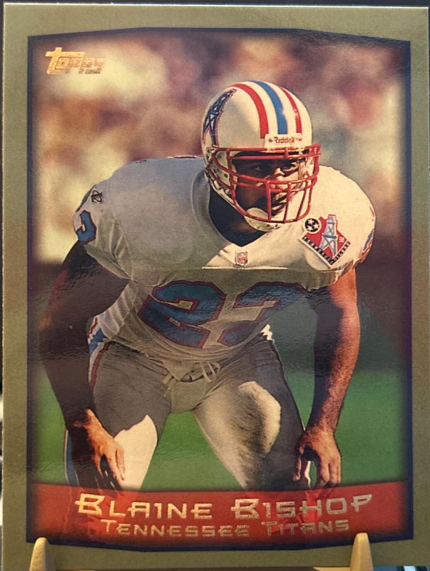 Blaine Bishop #6 Football Cards 1999 Topps
