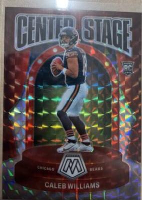 Caleb Williams #6 Football Cards 2024 Panini Mosaic Center Stage